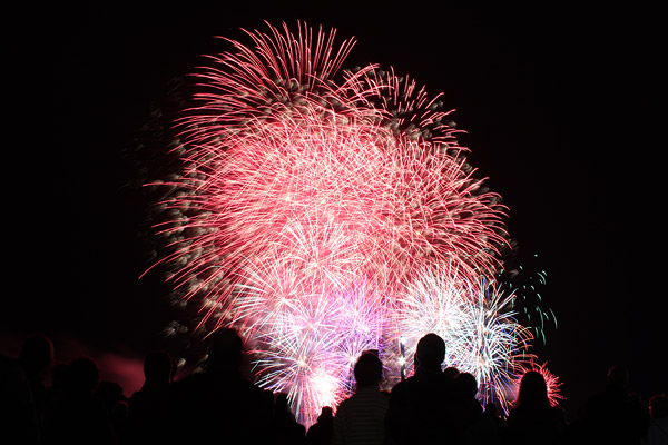 Feuerwerk zur Pyronale 2010 in Berlin