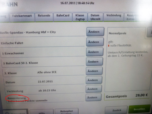 Intransparent: Automatische Platzreservierung bei der Bahn
