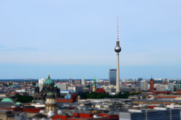 Skyline von Berlin mit Fernsehturm